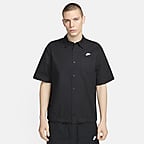 登場! Men's Club Nike Short-Sleeve Nike.com Shirt. Button-Up Oxford Clothing